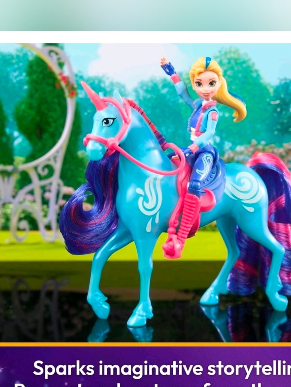 Unicorn Academy, Isabel & River with 2 Riding Accessories, Toys for Girls Ages 4 - Picture 3 of 8
